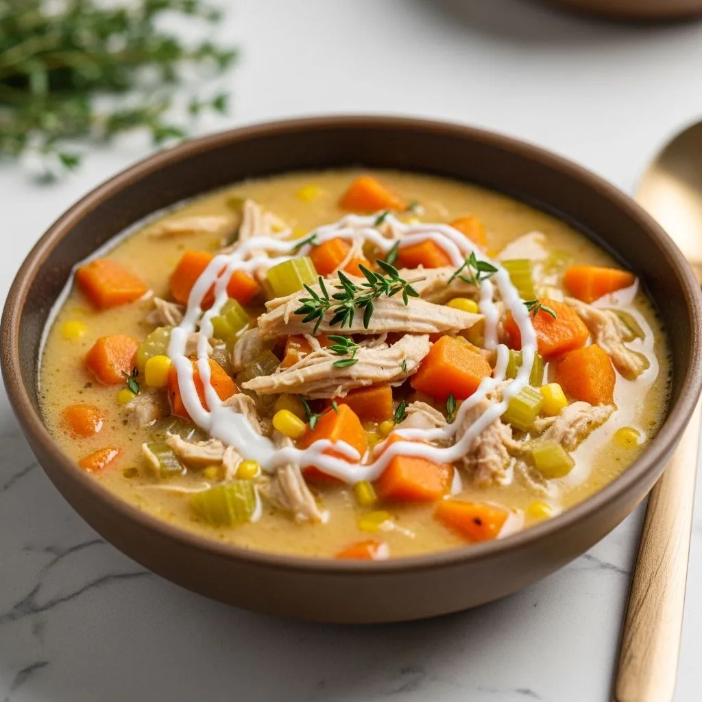 Cozy Chicken and Sweet Potato Chowder