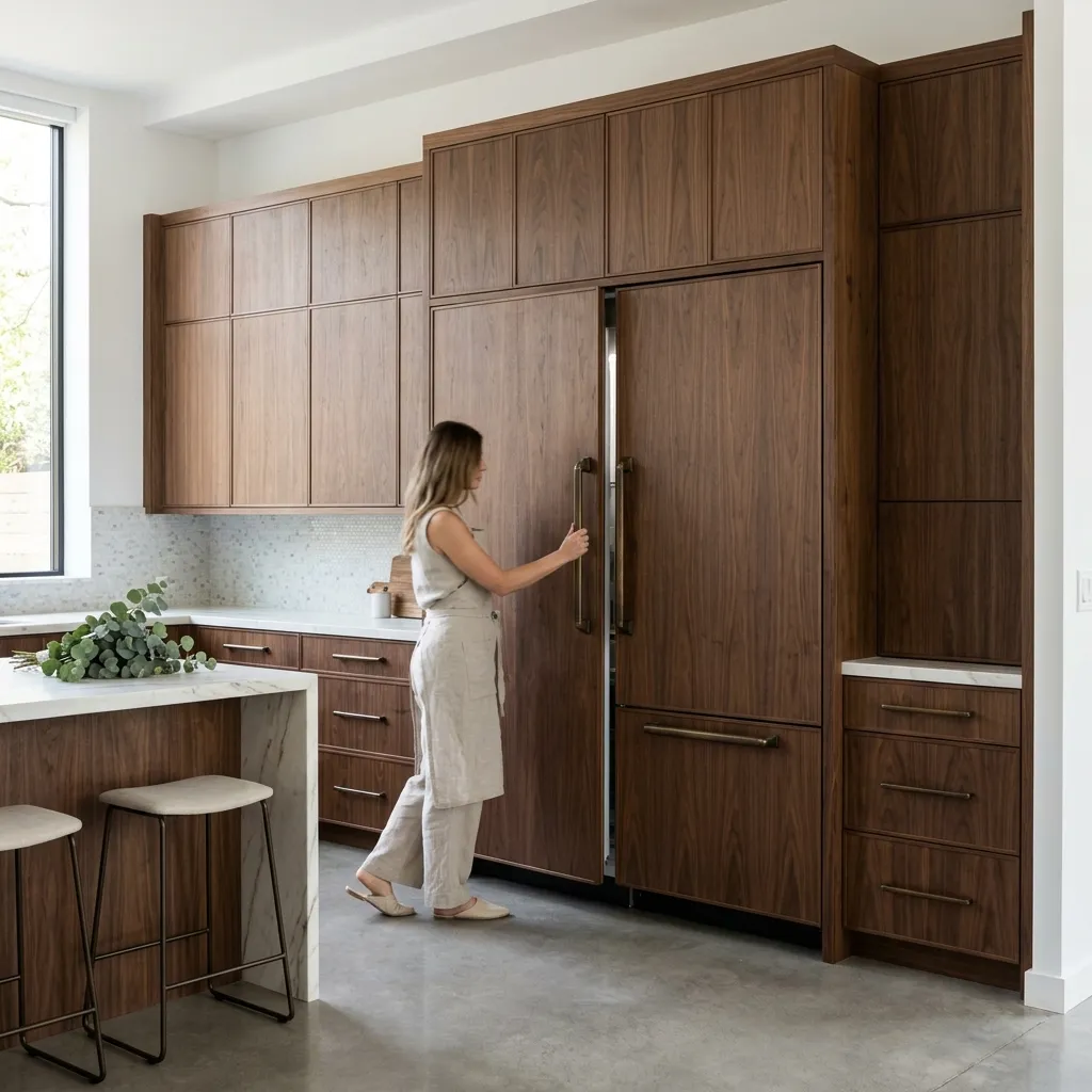 Disguise the Giant Stainless Fridge