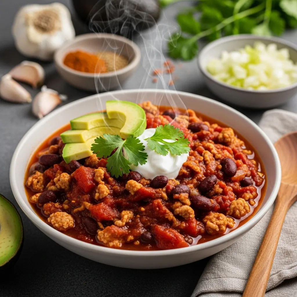 Fast Weeknight Turkey Chili with Beans