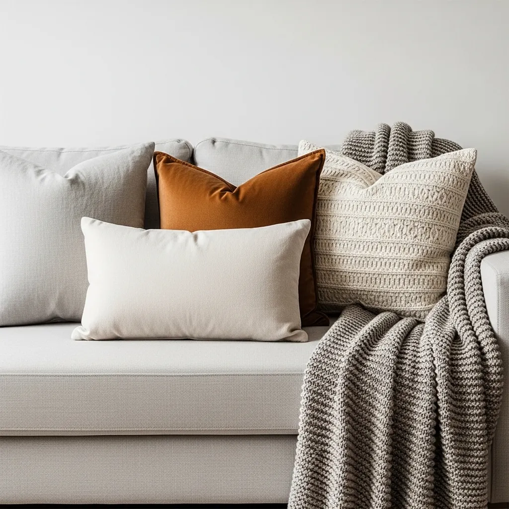 Focus on Strategic Throw Pillow Placement