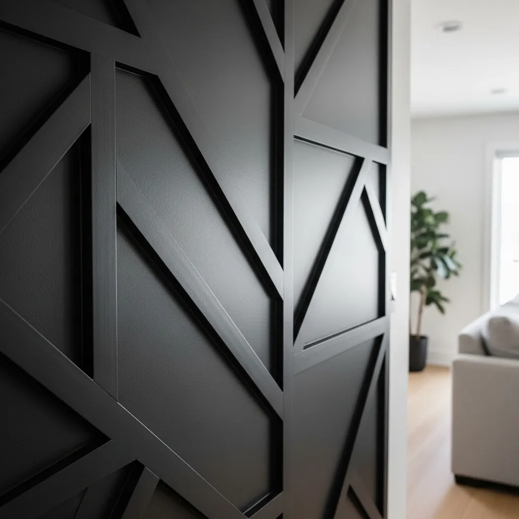Geometric Wood Trim: The Modern Artist