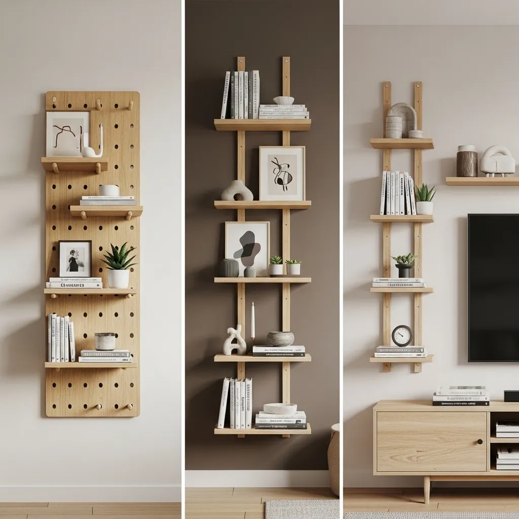 Go Vertical with Floating Shelves