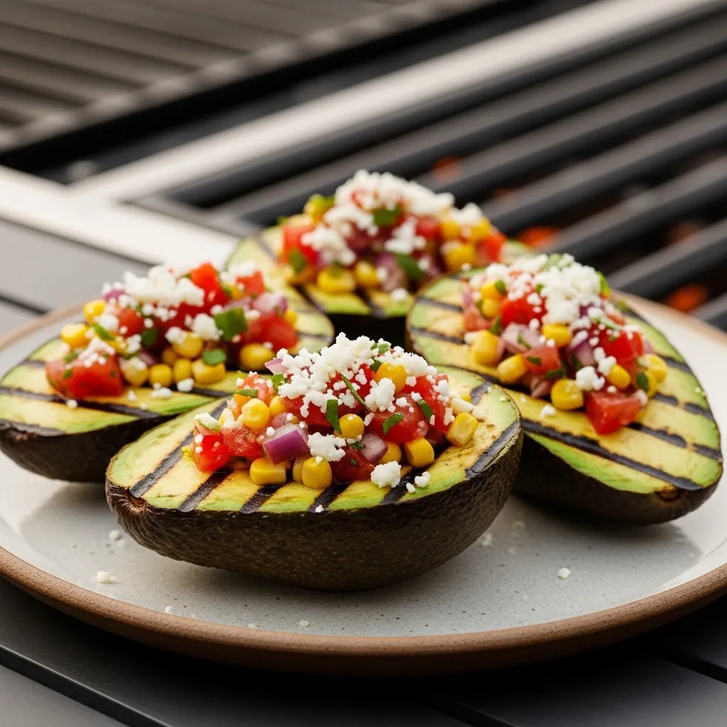 Grilled Avocado with Salsa