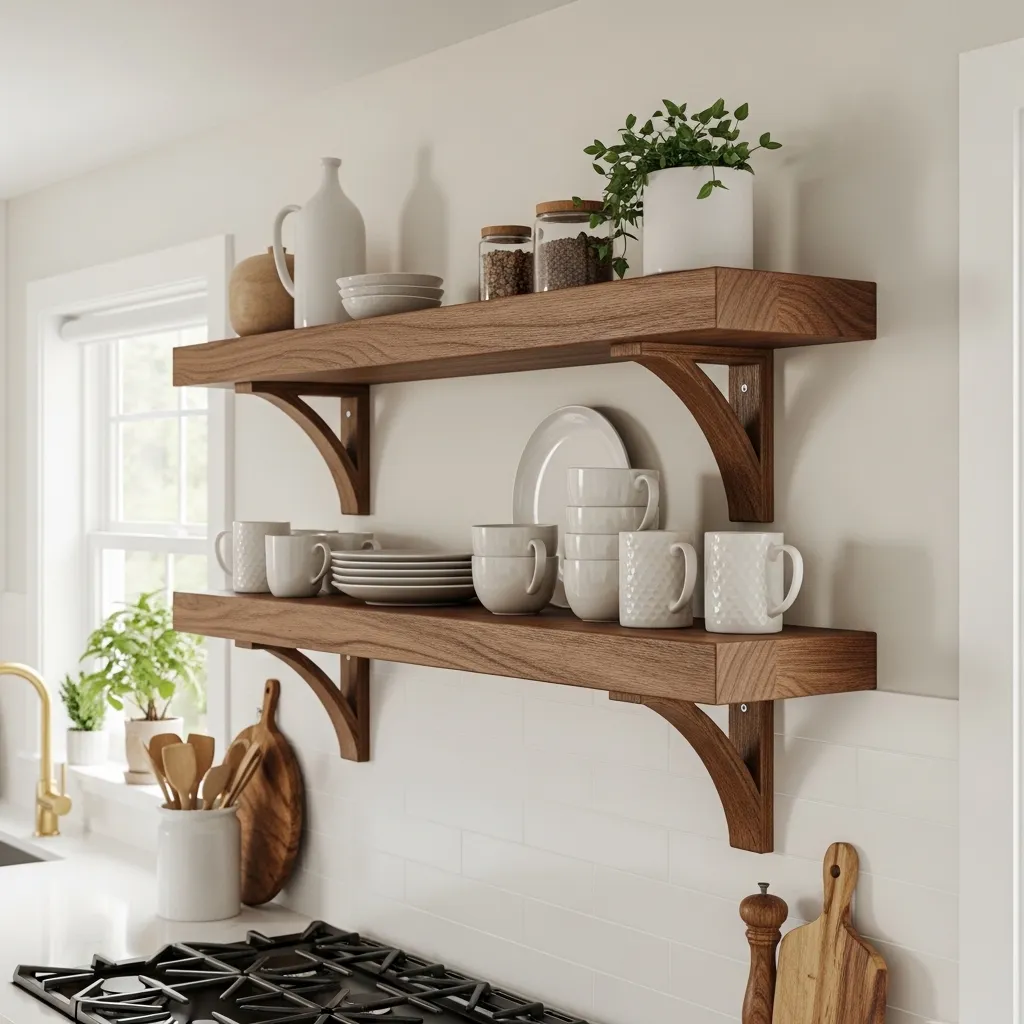 Hang Floating Shelves for Instant Charm