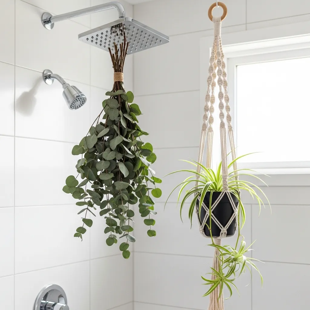 Hanging Eucalyptus and Macramé