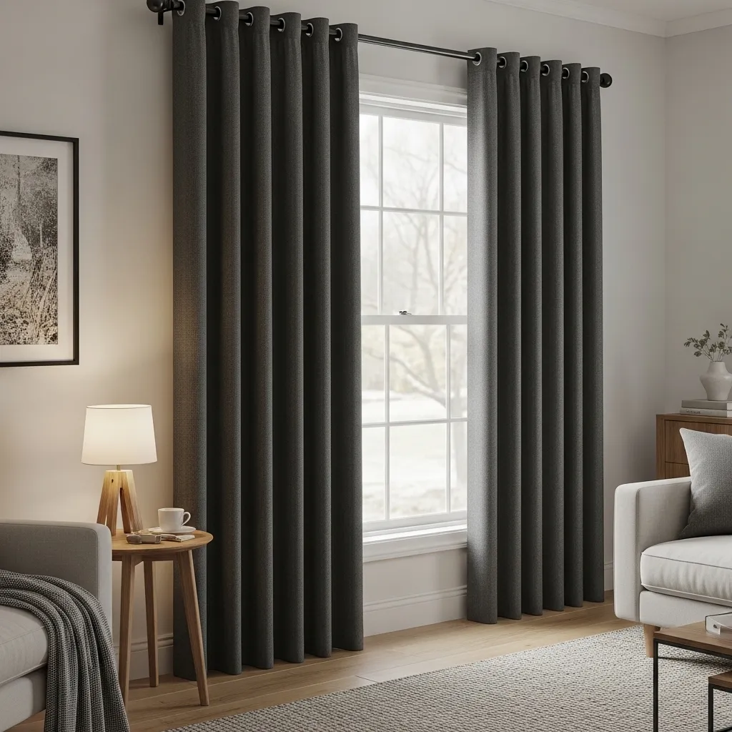 Install Thermal Blackout Curtains