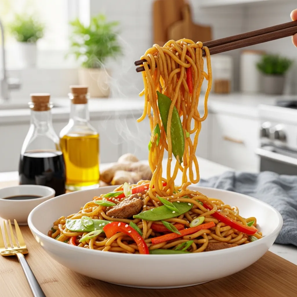 Light it Up with 15-Minute Lo Mein