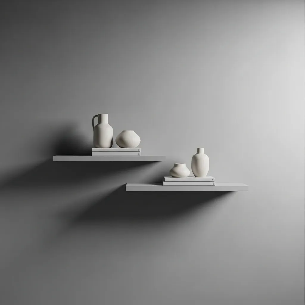 Monochromatic Shelf & Wall