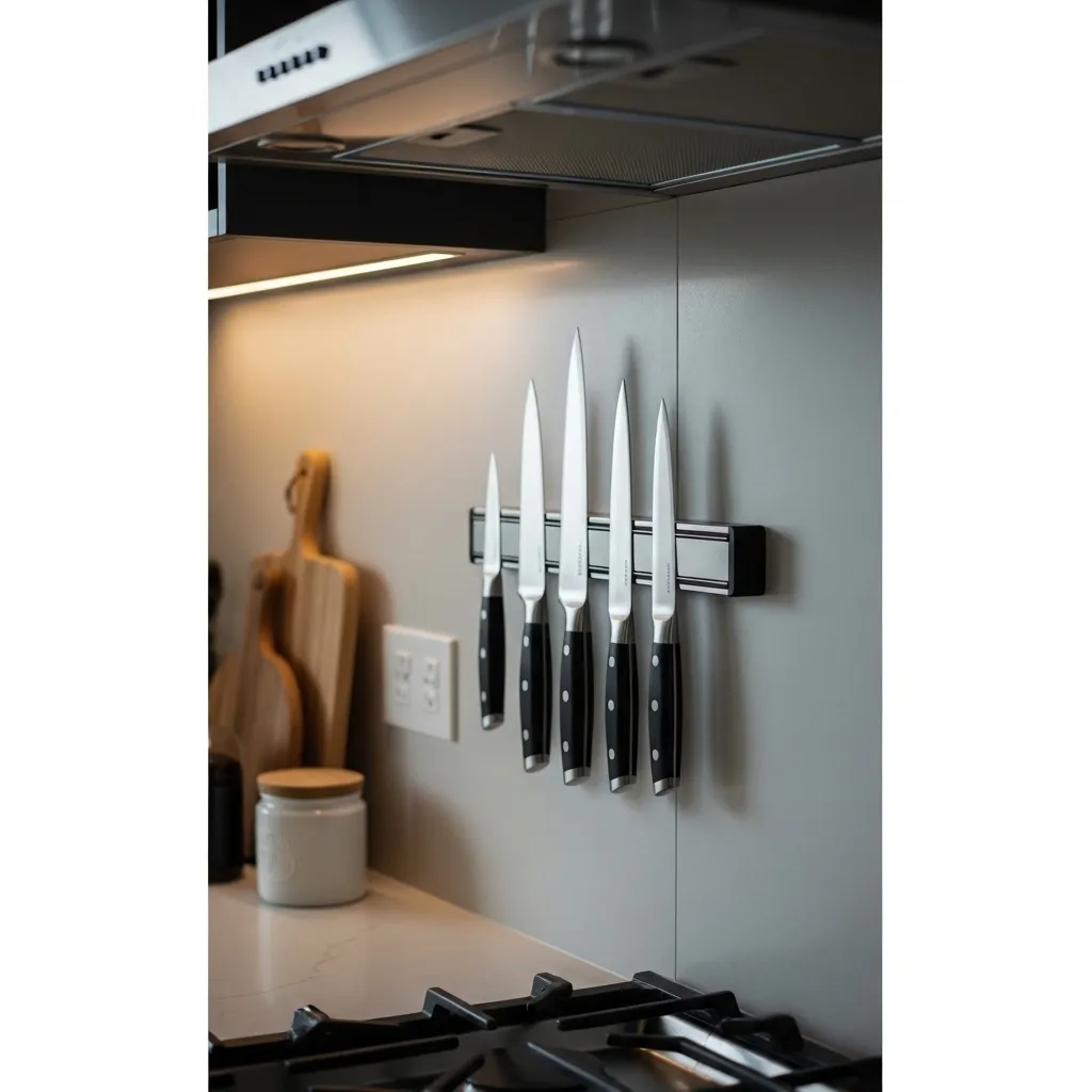 Mount a Sleek Magnetic Knife Strip