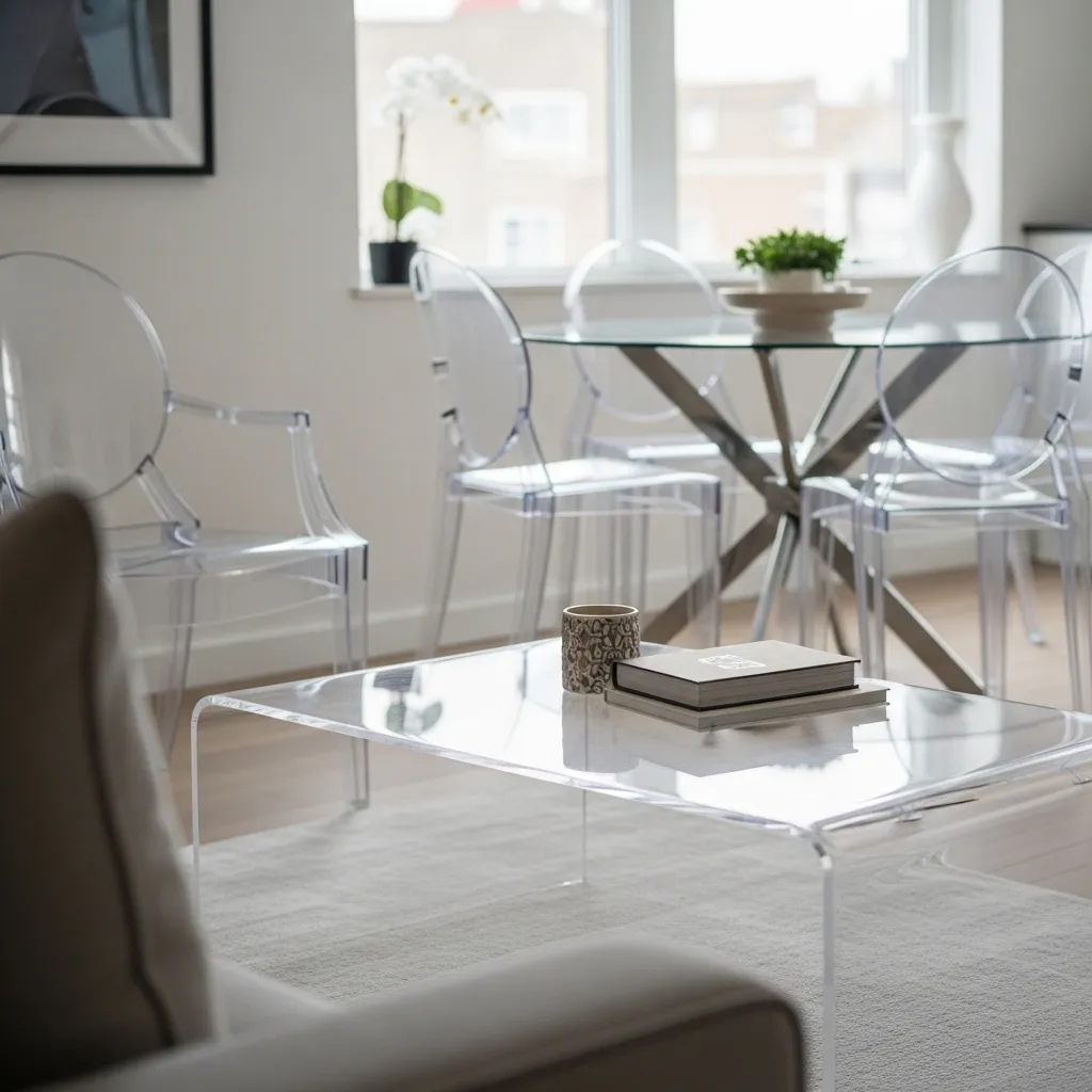 Opt for Glass and Acrylic Furniture