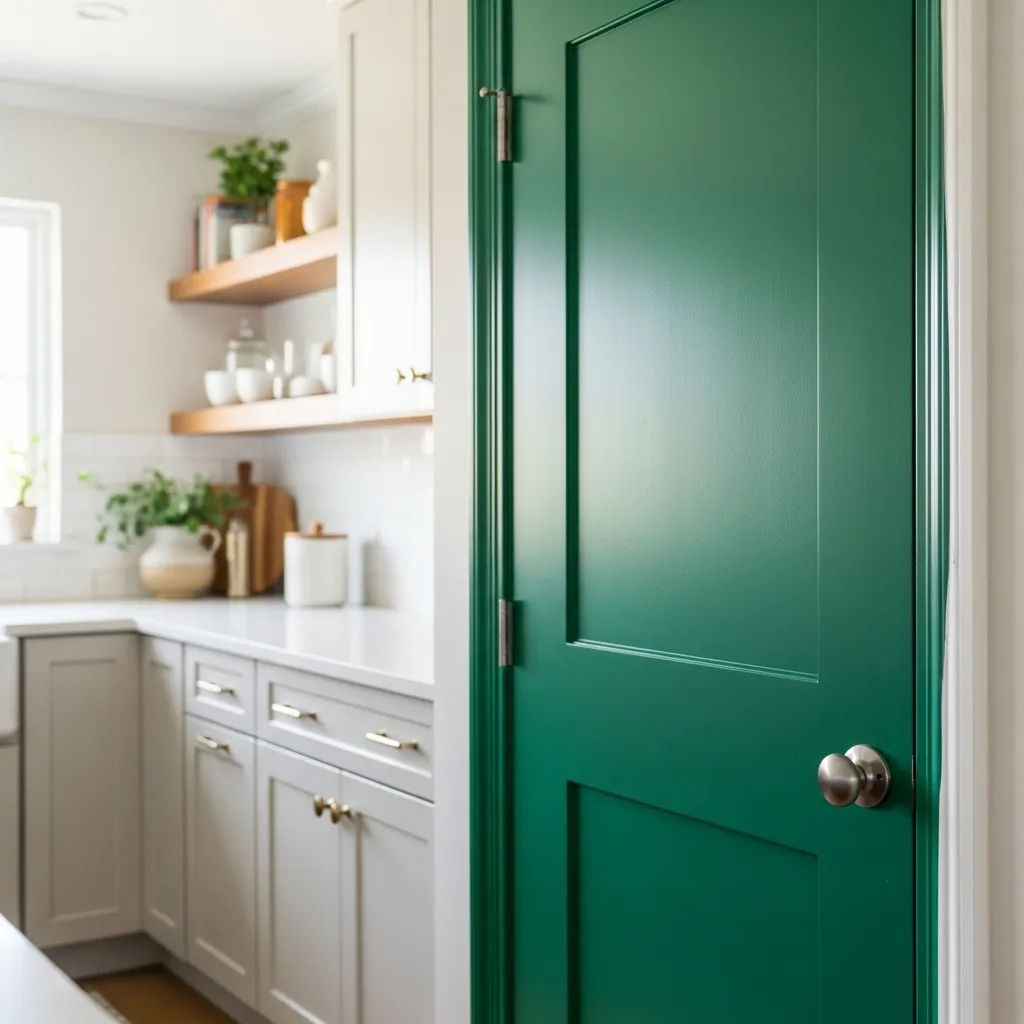 Paint Your Pantry Door a Fun Color