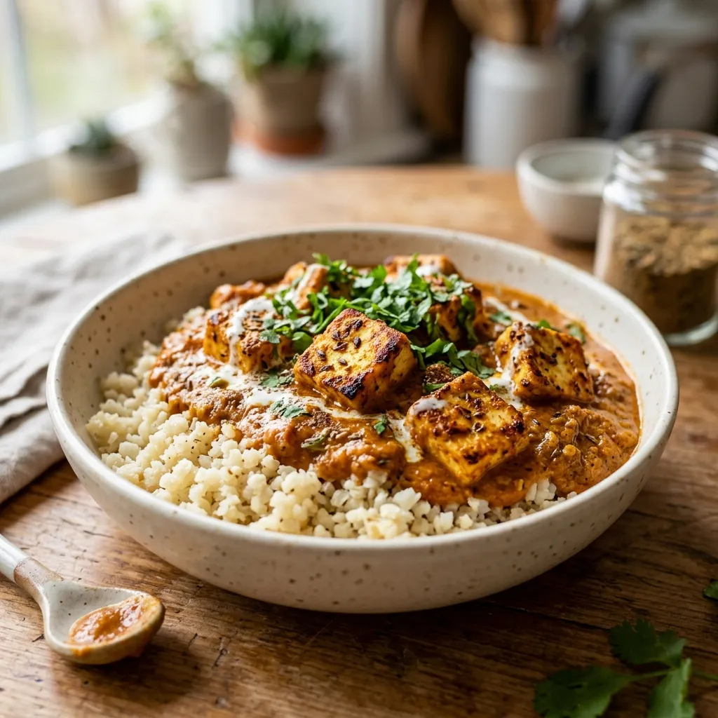 Paneer Tikka Masala with Cauliflower Rice