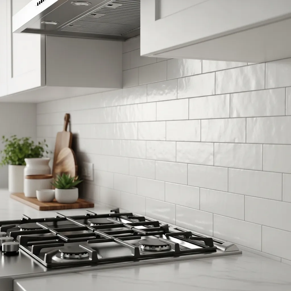 Peel-and-Stick Tile backsplash