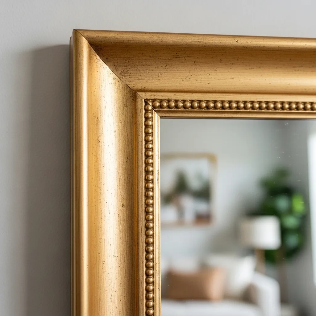 Rub 'n Buff Mirror Makeover