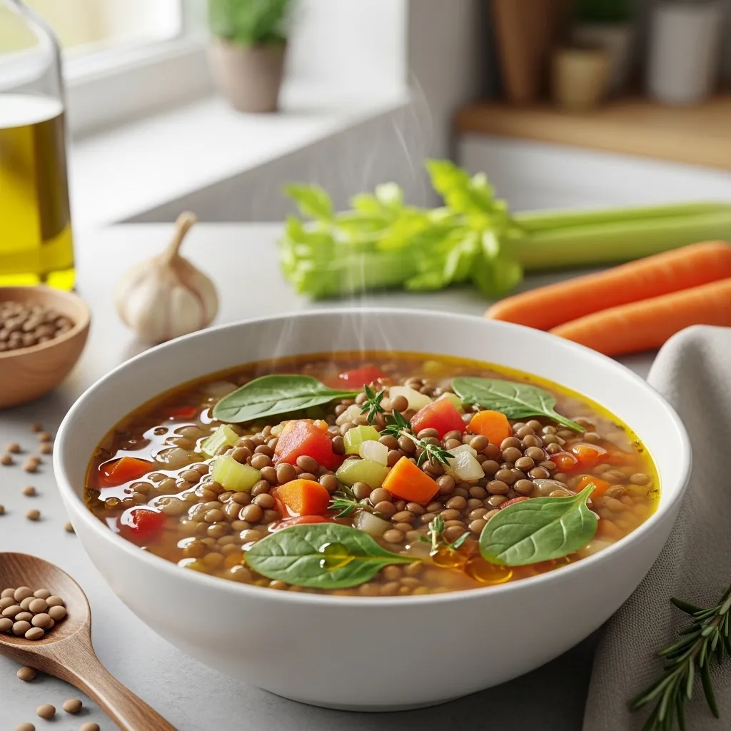 Simple Lentil and Vegetable Soup