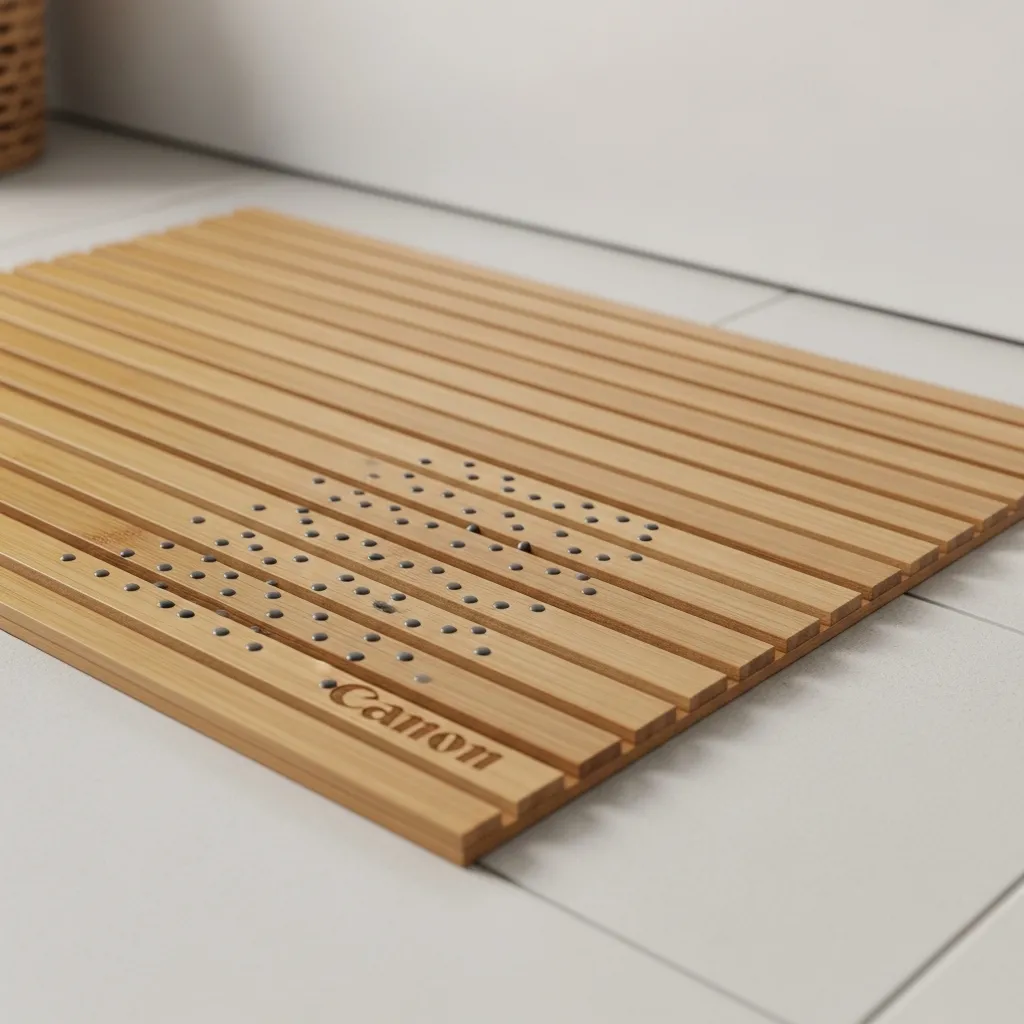 Sustainable Bamboo Bath Mats
