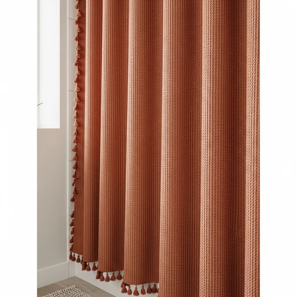 Swap Your Shower Curtain for Waffle Linen