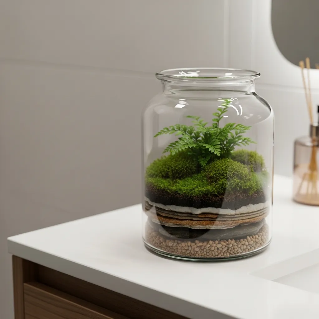 Terrariums on the Vanity