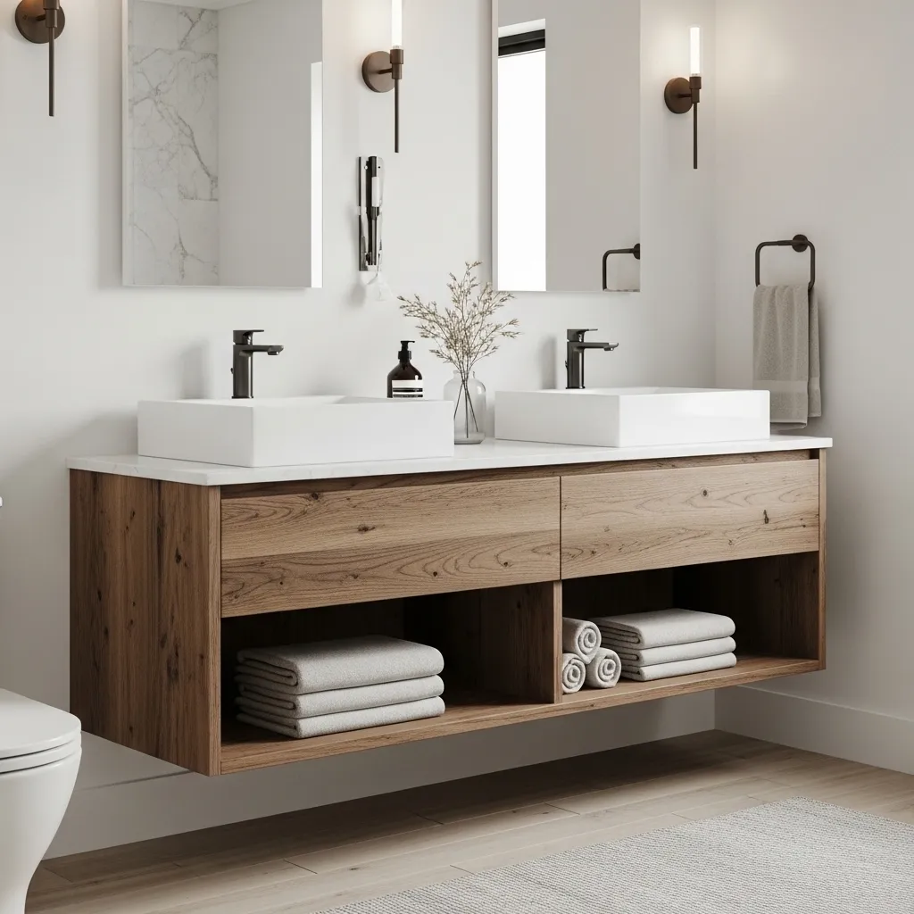 The Magic of Floating Wood Vanities