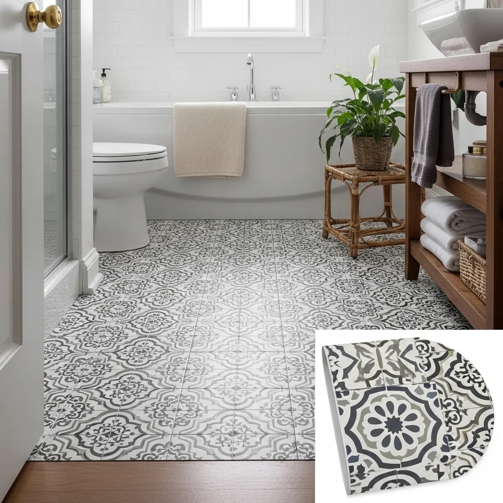 The Magic of Peel-and-Stick Moroccan Floor Tiles
