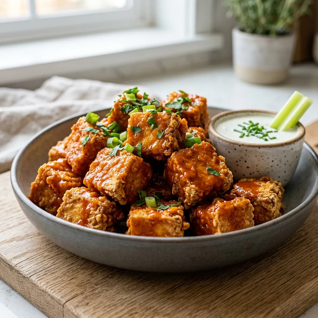 Ultimate Crispy Buffalo Tofu Bites