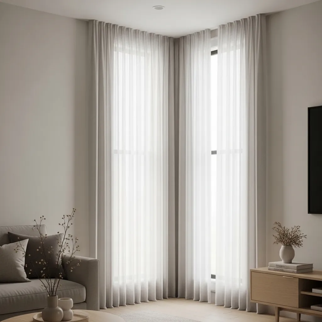Use Curtains to Create Illusion