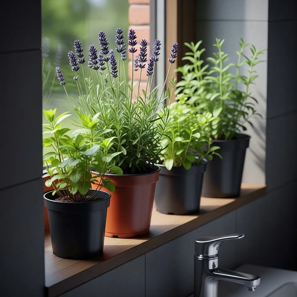Window Sill Herb Garden