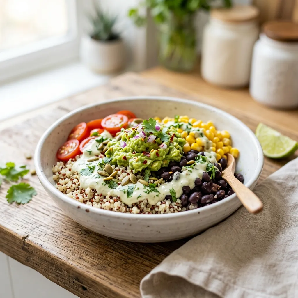 Zesty Quinoa and Black Bean Power Bowls