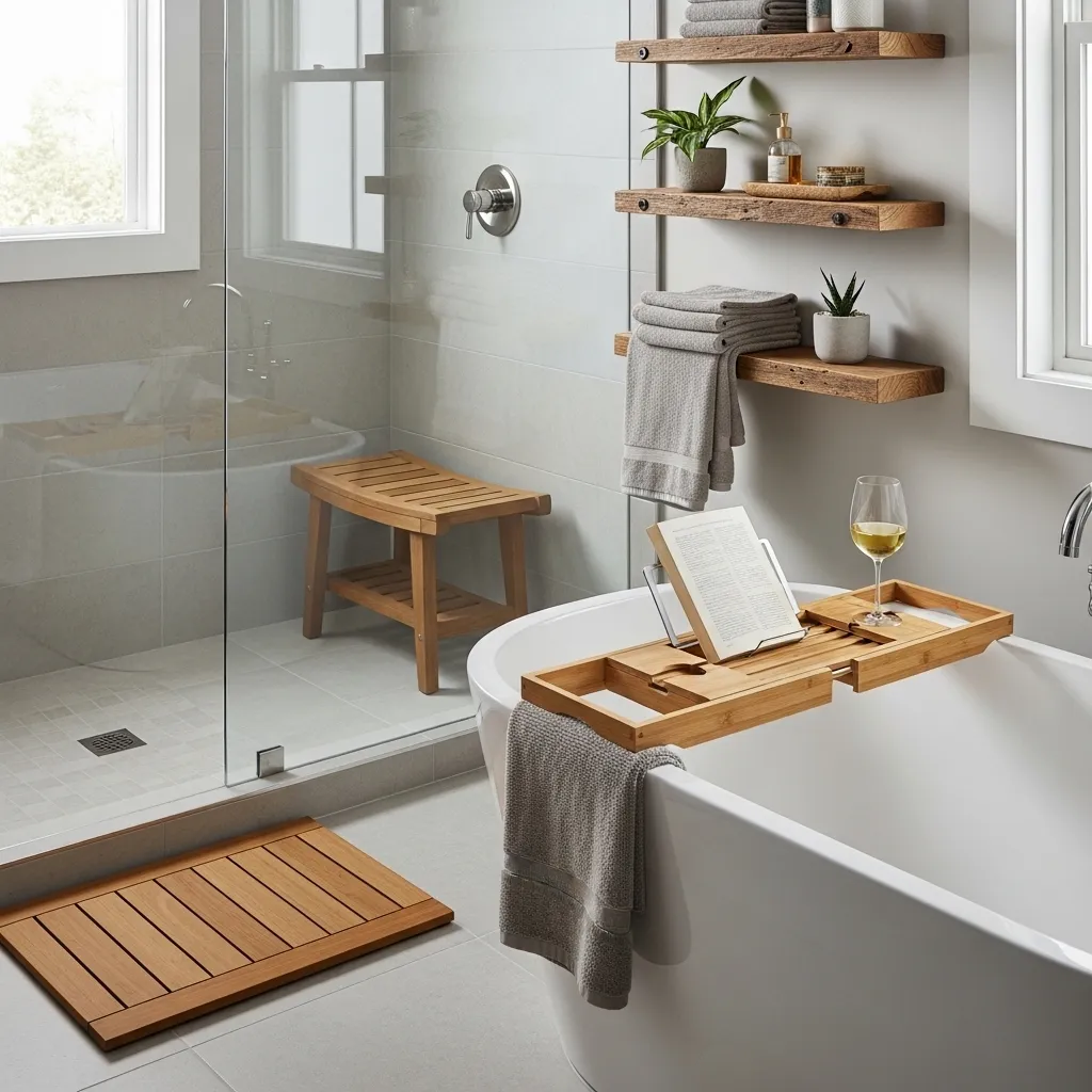 1. Layer in the Wooden Accents