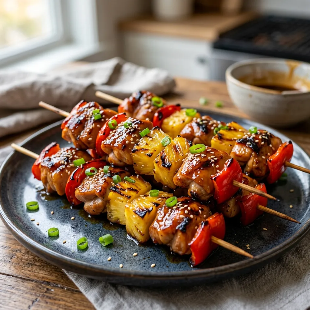 14. Pineapple Teriyaki Kabobs