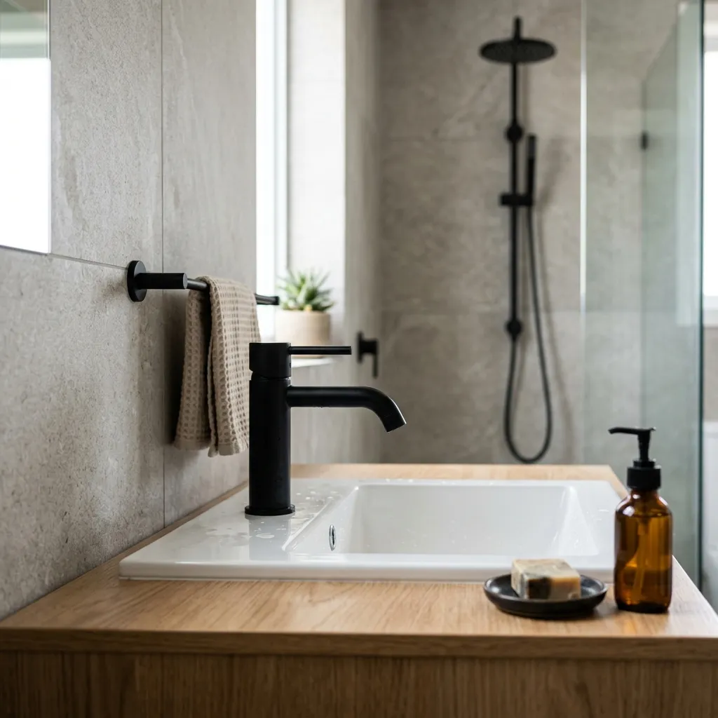 . Anchor with Matte Black Fixtures