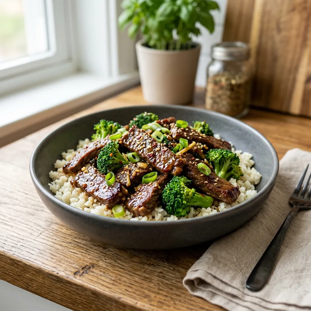 Beef and Broccoli Stir-Fry Prep