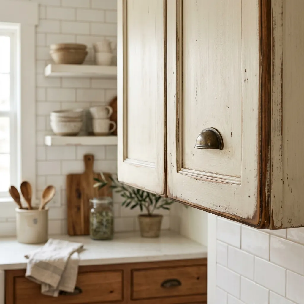 Distress Your Existing Cabinets