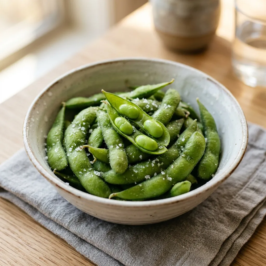 . Edamame with Sea Salt