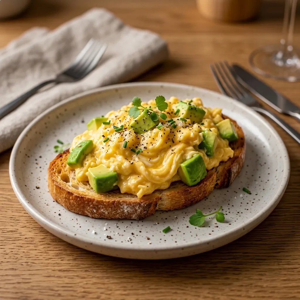 Egg and Avocado Breakfast Scramble (for Dinner)