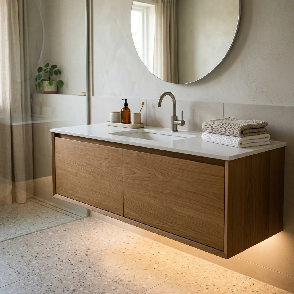 . Embrace the Floating Vanity