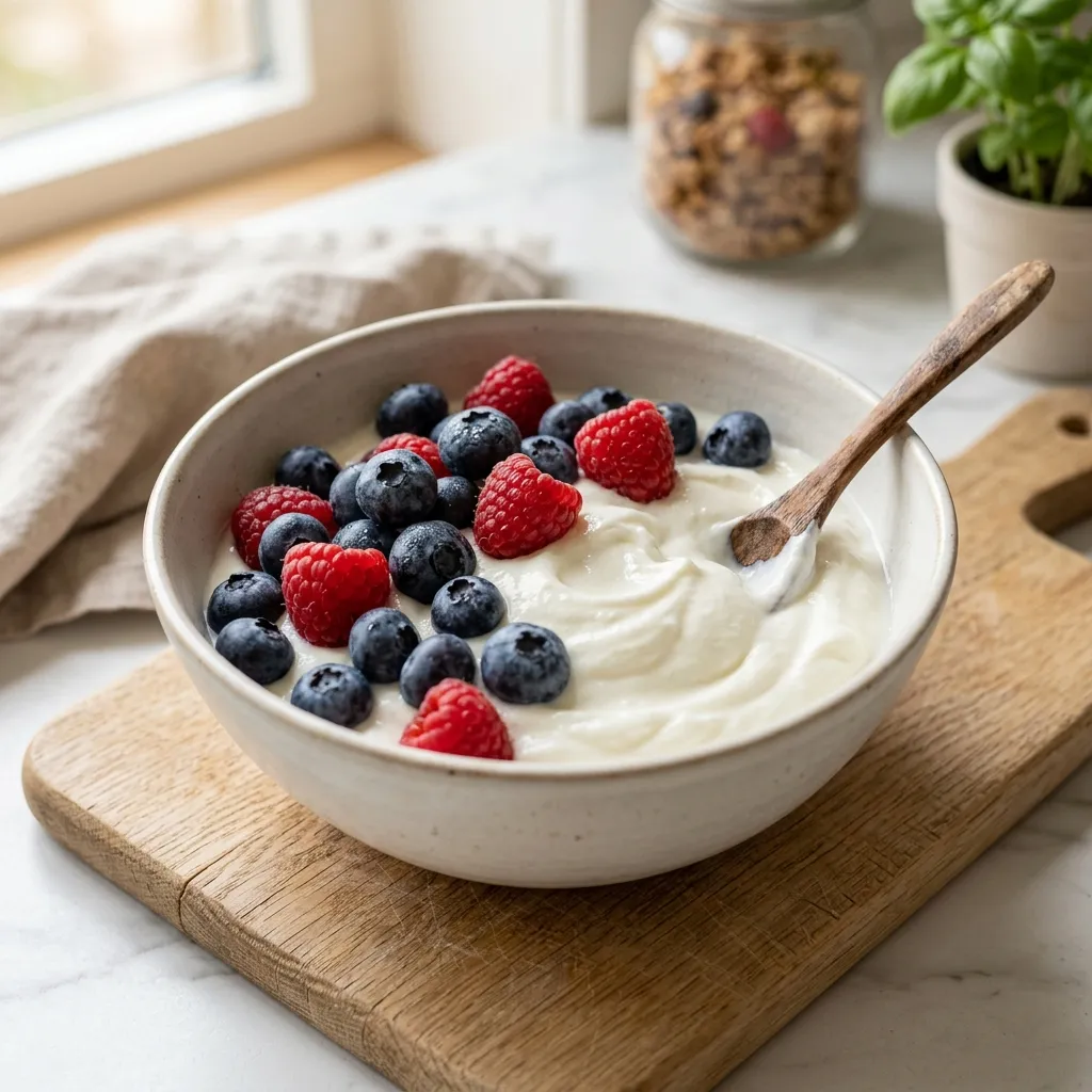 Greek Yogurt with a Berry Twist