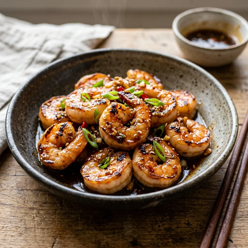 Honey Garlic Shrimp Stir-Fry