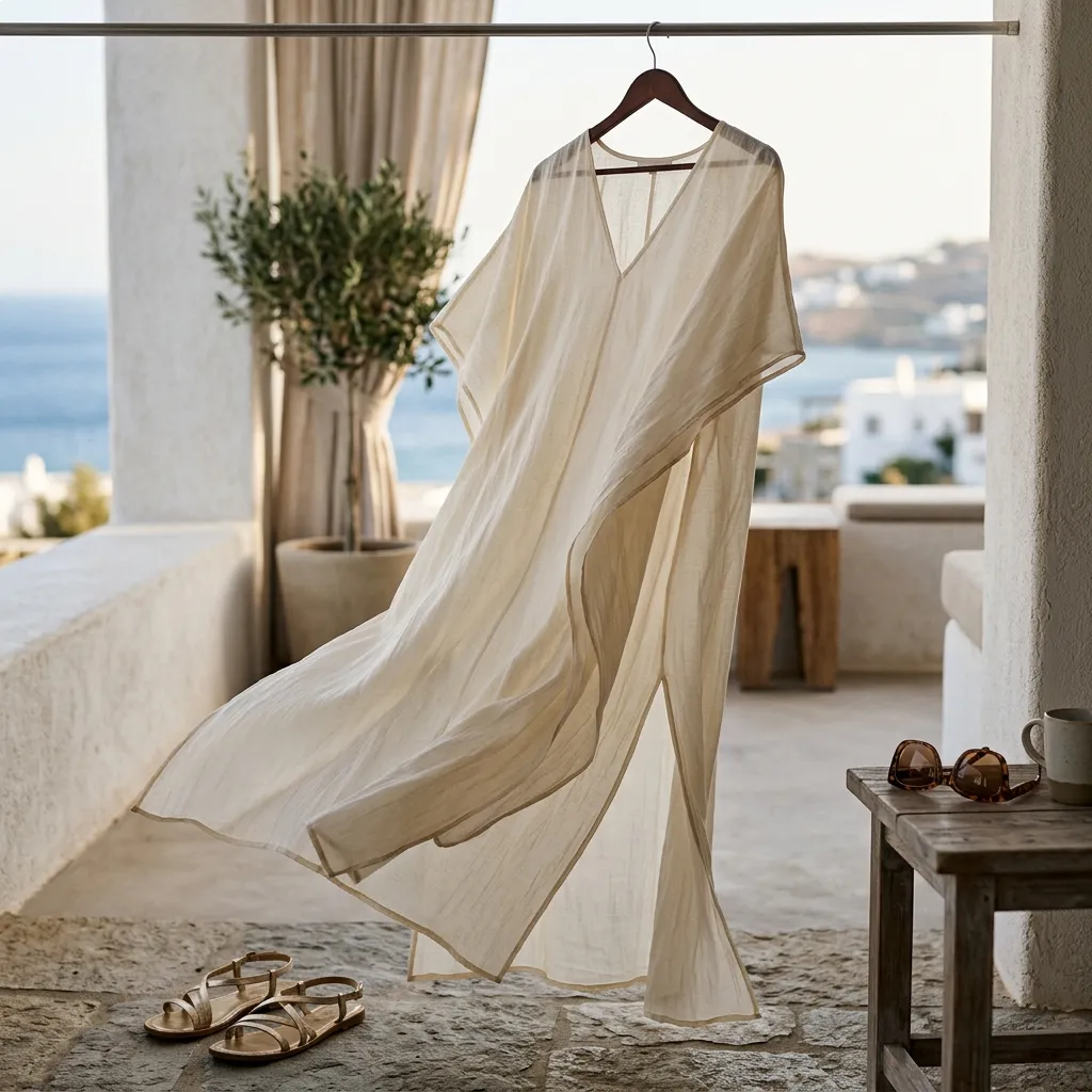"I Give Up" Cotton Voile Kaftan
