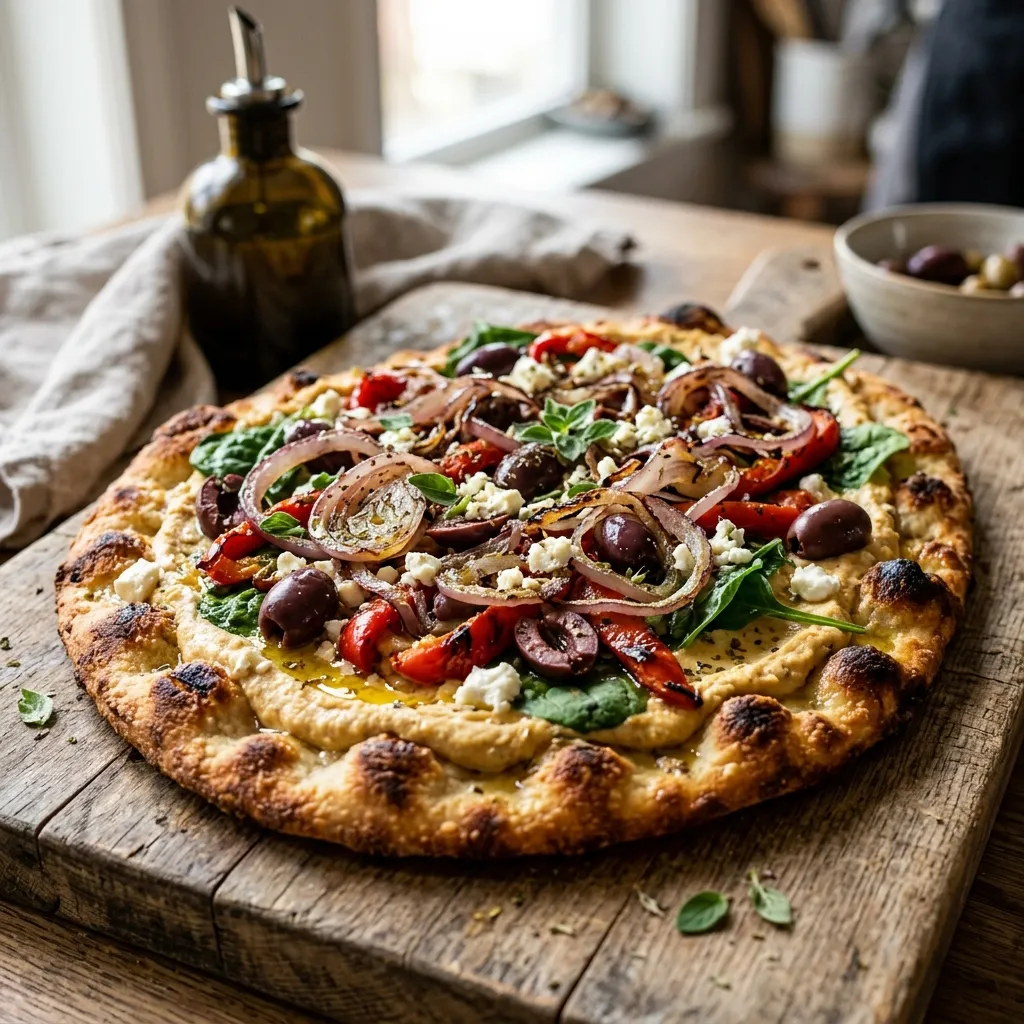 Mediterranean Flatbread Pizza