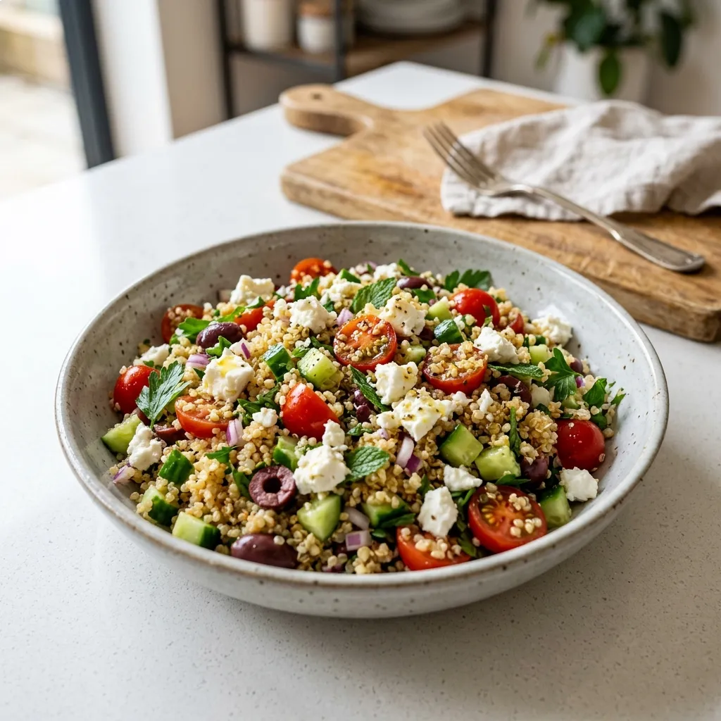 Mediterranean Quinoa Salad with Feta