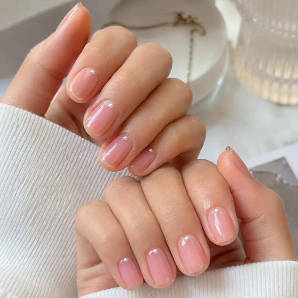 Minimalist Baby Pink Dots