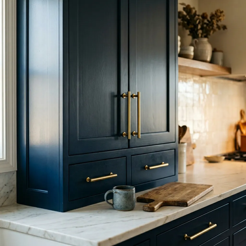 Moody Dark Cabinets
