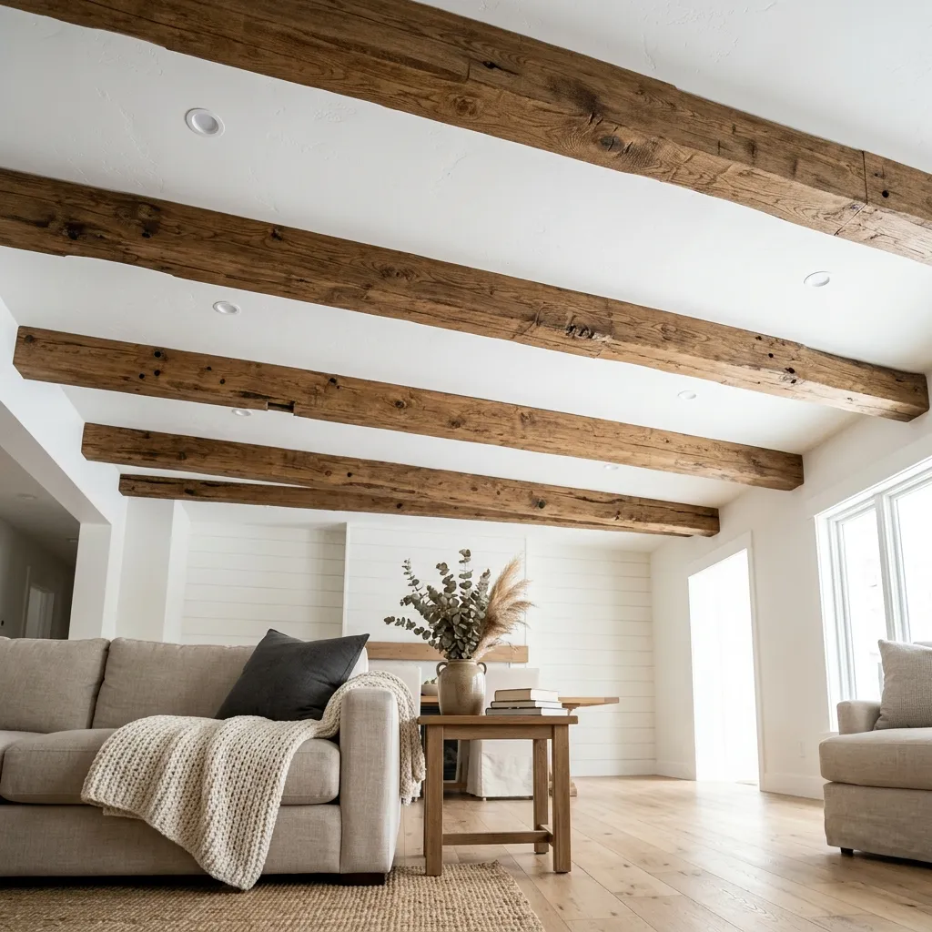 Mount Faux Wooden Ceiling Beams
