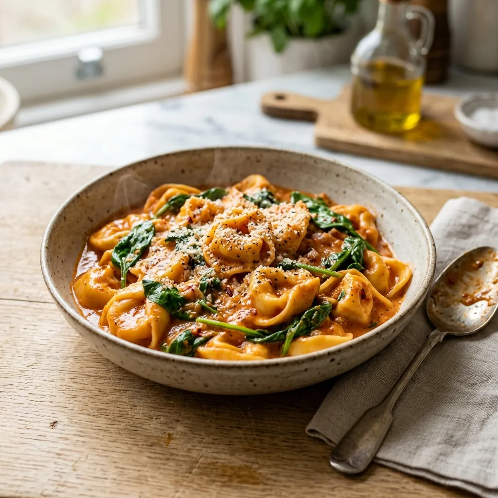 One-Pot Creamy Tomato Tortellini
