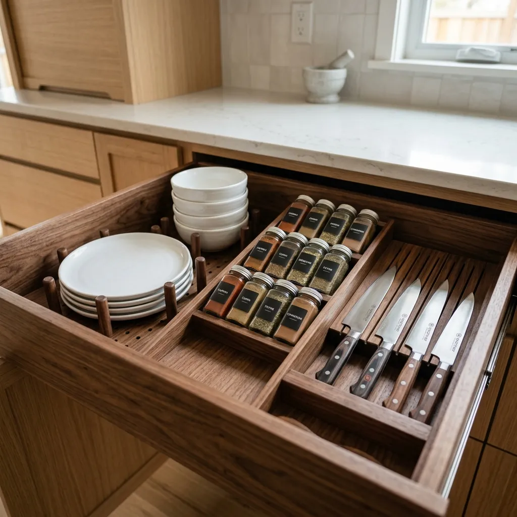 Organize with Custom Drawer Inserts