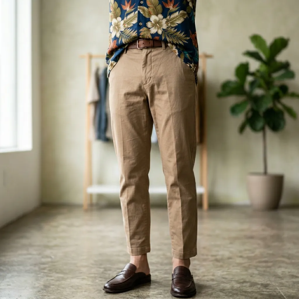 Rayon "Aloha" Shirt and Slacks