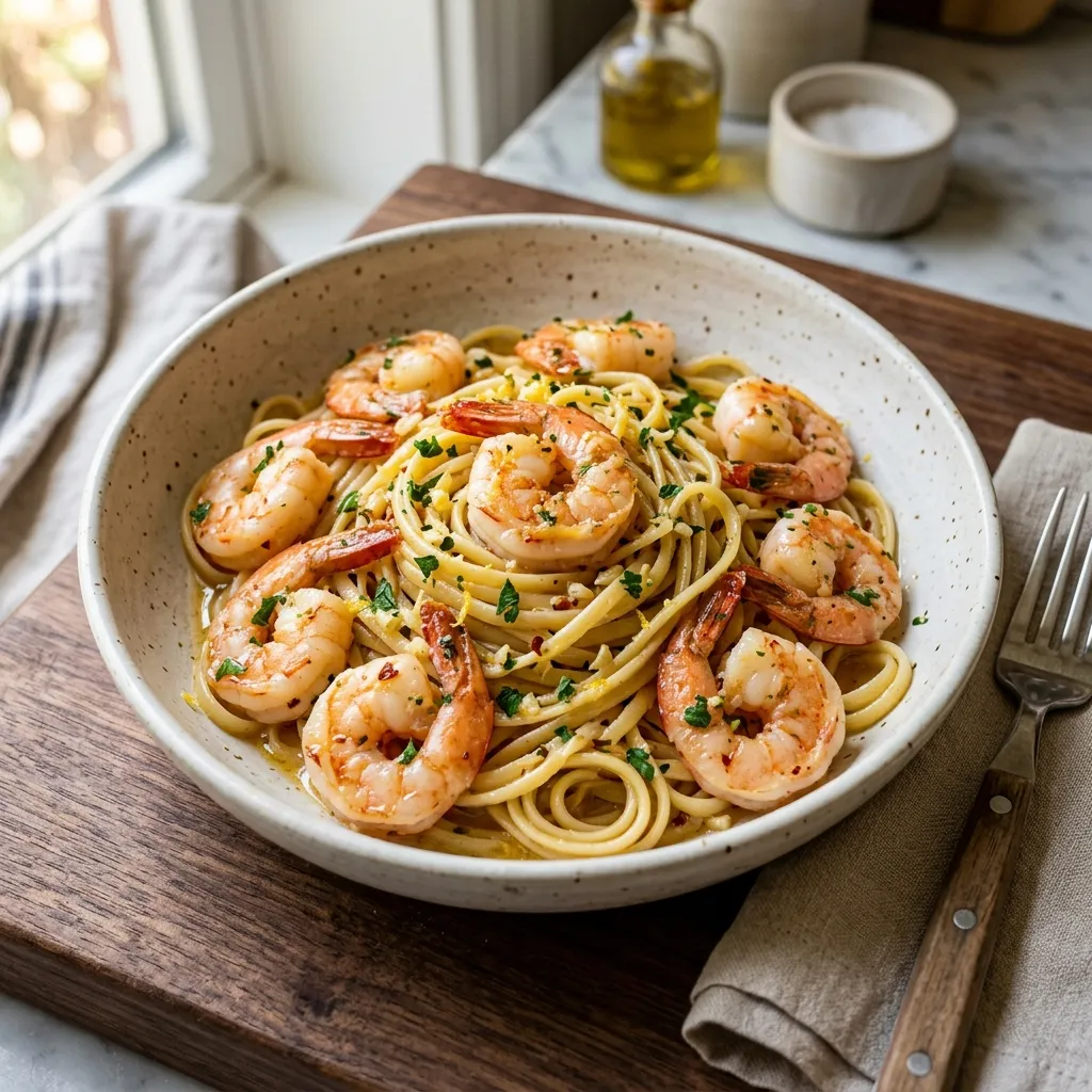 Shrimp Scampi in Minutes