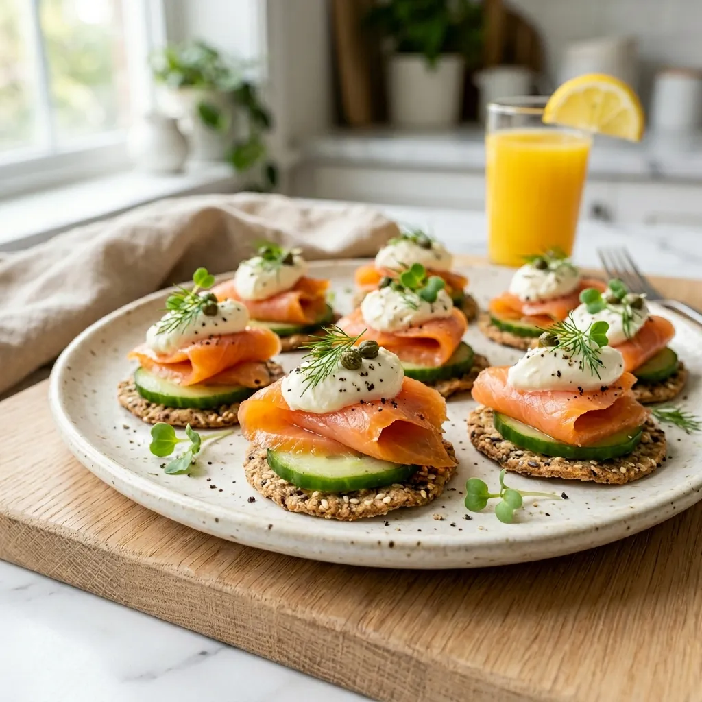 Smoked Salmon and Cream Cheese Bites