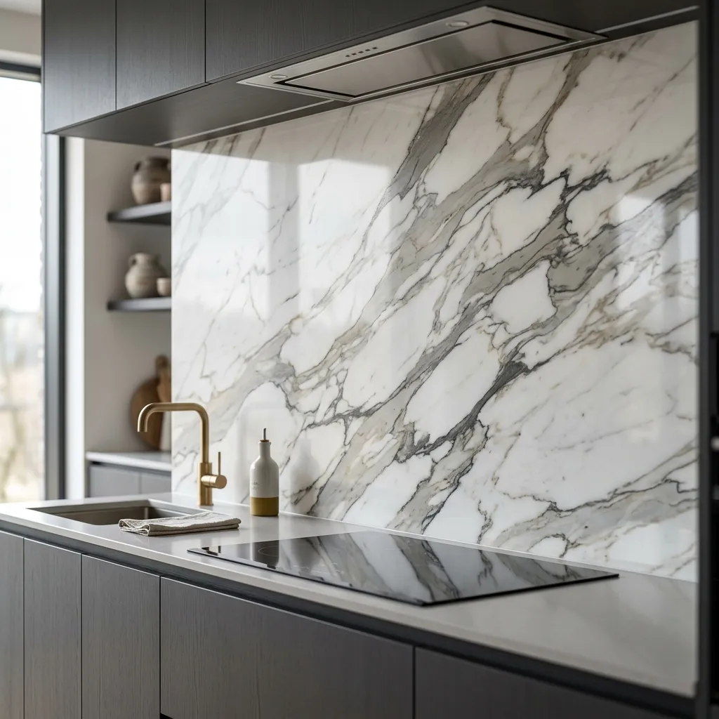 Statement Stone Backsplashes
